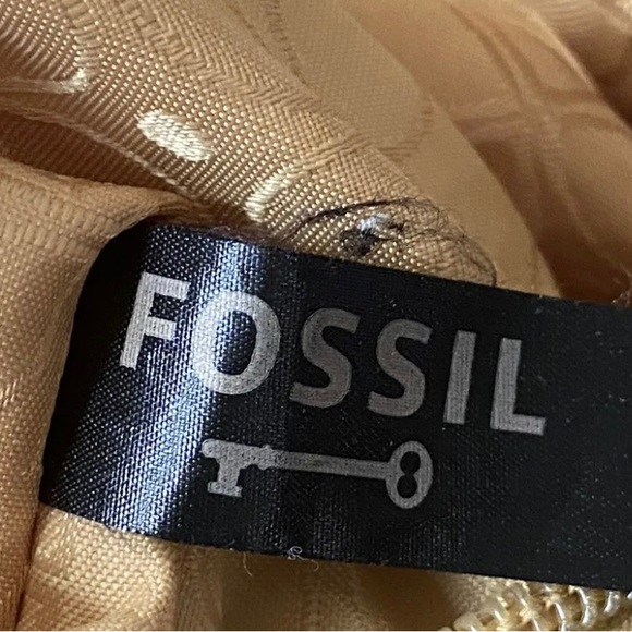 🤩 Fossil Long Live Vintage 1954 Yellow Shoulder Bag Purse! Wow 🤩 - Picture 7 of 7